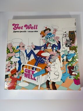RARE 1980 APC Get Well Jigsaw Puzzle - COMPLETE - 551 Pc Message Puzzle 18x24